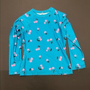 Tea Collection Cherry Swim Top Size 10